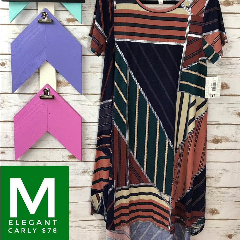 NWT LULAROE ELEGANT CARLY DRESS SIZE M